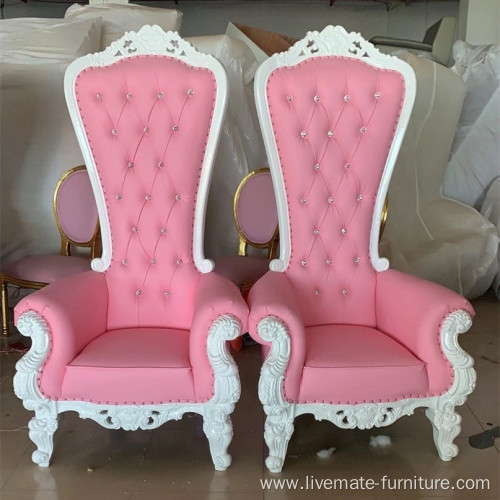 wholesale pink throne chair luxury wedding